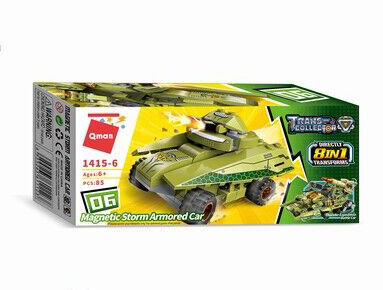 Qman Thunder Expedition Battle Car 1415-6 Obrněný vůz Magnetic Storm